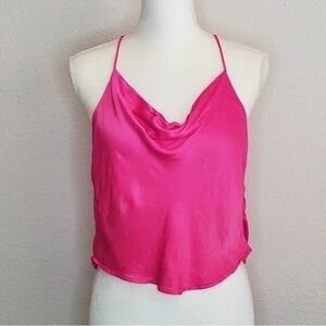 Open back cowl neck tank